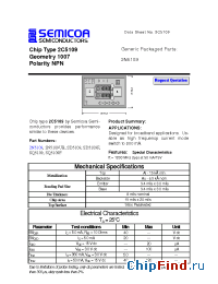 Datasheet 2N5109 manufacturer Semicoa