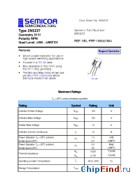 Datasheet 2N5237 manufacturer Semicoa