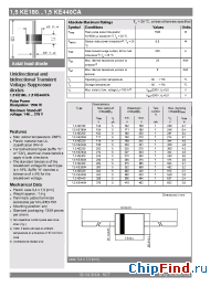 Datasheet 1.5KE180A manufacturer Semikron