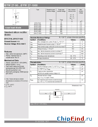 Datasheet BYW27-100 manufacturer Semikron