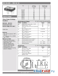 Datasheet DB25-12 производства Semikron