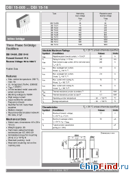 Datasheet DBI25-16 производства Semikron