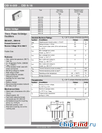 Datasheet DBI6-16 manufacturer Semikron