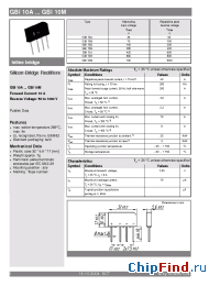 Datasheet GBI10D manufacturer Semikron