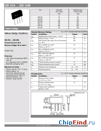 Datasheet GBI25D manufacturer Semikron