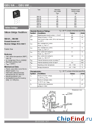 Datasheet GBU6K manufacturer Semikron