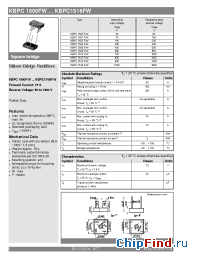 Datasheet KBPC1500FW manufacturer Semikron