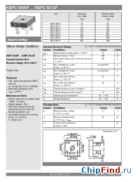 Datasheet KBPC5008F manufacturer Semikron