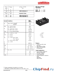 Datasheet MSKB220-1 manufacturer Semikron