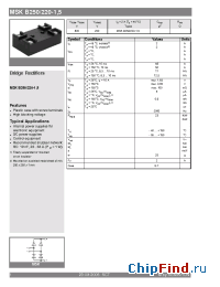 Datasheet MSKB250 manufacturer Semikron
