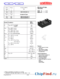 Datasheet MSKB250/220-15 manufacturer Semikron