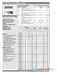 Datasheet P4SMAJ28A manufacturer Semikron