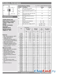 Datasheet P6KE10A manufacturer Semikron
