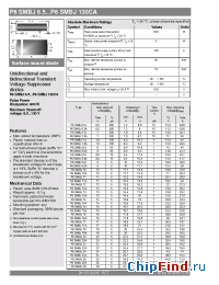 Datasheet P6SMBJ10A manufacturer Semikron