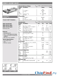 Datasheet SEMIX452GAR126HD manufacturer Semikron