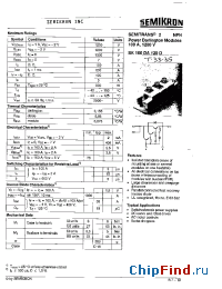 Datasheet SK100DA120D manufacturer Semikron