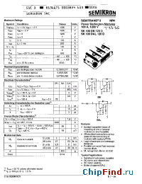 Datasheet SK100DB120D manufacturer Semikron