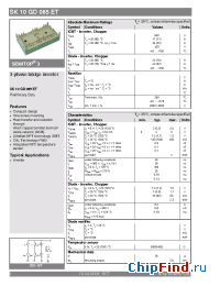 Datasheet SK10GD065ET manufacturer Semikron