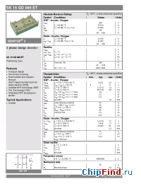 Datasheet SK15GD065ET manufacturer Semikron