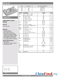 Datasheet SK25UT16 manufacturer Semikron