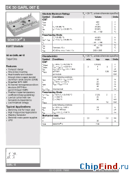 Datasheet SK30GARL067E manufacturer Semikron