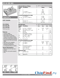 Datasheet SK45GAR063 manufacturer Semikron