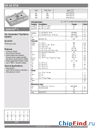 Datasheet SK45STA manufacturer Semikron