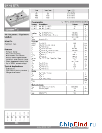 Datasheet SK45STA08 manufacturer Semikron