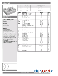 Datasheet SK45WT16 manufacturer Semikron