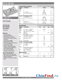 Datasheet SK50GAL067 manufacturer Semikron