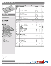 Datasheet SK55GARL065E manufacturer Semikron