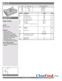 Datasheet SK70B manufacturer Semikron