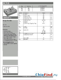 Datasheet SK70D08 manufacturer Semikron