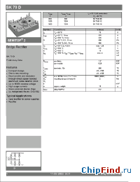 Datasheet SK70D16 manufacturer Semikron