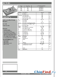 Datasheet SK70DH08 manufacturer Semikron