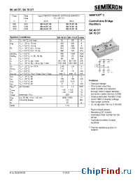 Datasheet SK70DT manufacturer Semikron