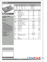 Datasheet SK70DT08 manufacturer Semikron