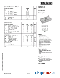 Datasheet SK8GD062 manufacturer Semikron