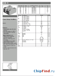 Datasheet SKB1516A2 производства Semikron