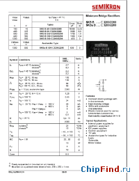 Datasheet SKBB250C2200 manufacturer Semikron