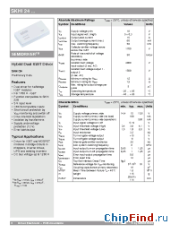 Datasheet SKHI24 manufacturer Semikron