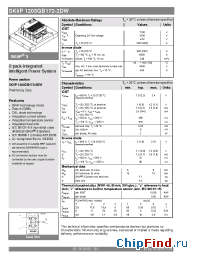 Datasheet SKIIP1203GB172-2DW manufacturer Semikron