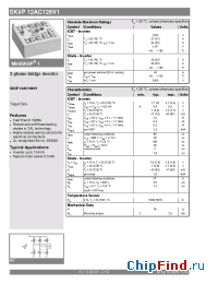 Datasheet SKiiP12AC126V1 manufacturer Semikron