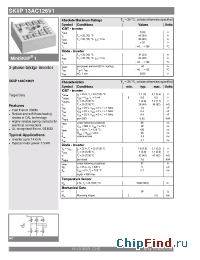 Datasheet SKiiP13AC126V1 manufacturer Semikron