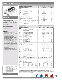 Datasheet SKIIP2013GB122-4DL manufacturer Semikron