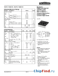 Datasheet SKIIP21NAB06 manufacturer Semikron