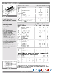Datasheet SKIIP2403GB122-4DW manufacturer Semikron
