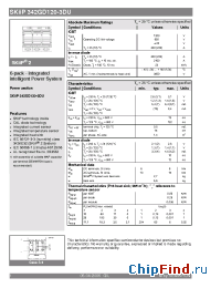 Datasheet SKIIP342GD120-3DU manufacturer Semikron