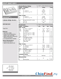 Datasheet SKiiP38AC126V1 manufacturer Semikron