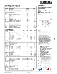 Datasheet SKIIP402GD manufacturer Semikron